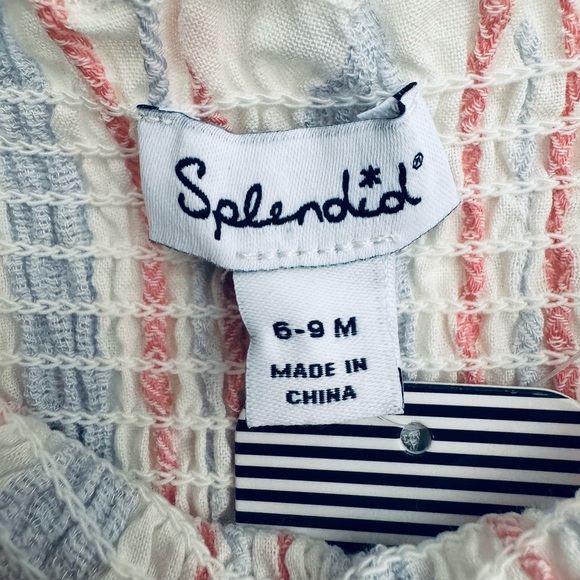 Splendid Baby Carnival Stripe Onesie Size 6-9 Months NWT - Picture 8 of 9